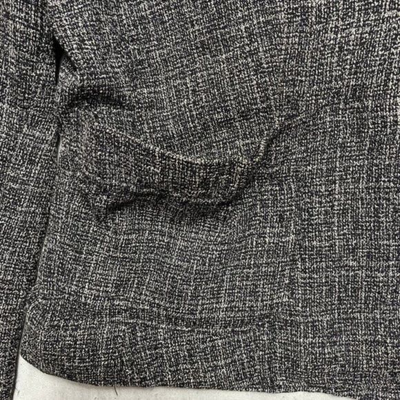 Sandro Sportswear Womens Sz M Black Heather Cropped 3 Button Blazer Jacket - Picture 2 of 8
